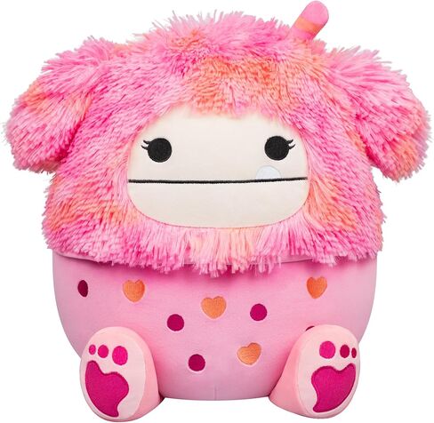 Squishmallow الأصلي 12 بوصة Ludwig The Teal Frog Holding Rose - قطيفة رسمية لعيد الحب من Jazwares (متوسطة الحجم) in Kuwait