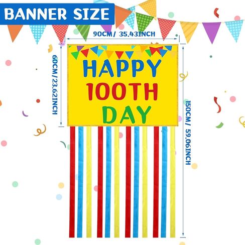 لافتة باب المدرسة Ctosree 100 يوم سعيد 100 يوم علامة الشرفة لرياض الأطفال والمدرسة الابتدائية 100 لوازم الحفلات ديكور معلق على الحائط في الهواء الطلق في الداخل (أصفر، نمط كلاسيكي) in Saudi Arabia