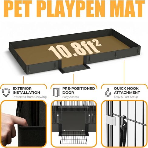 Large Guinea Pig Cages with Waterproof Liner & Openable Top, 20 Panels Fully Enclosed Pet Playpen, Dense Wire Metal Mesh Rabbit Cage Indoor for Hedgehogs, Quail, Chickens in Saudi Arabia