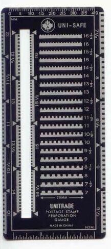 'Superior' Metal Perforation Gauge For Stamp Collectors in Saudi Arabia