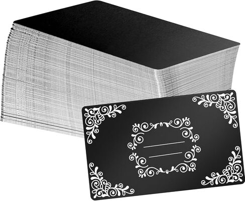 weparmeety 40 Pcs Metal Engraving Blanks Colorful Aluminum Sheet Laser Engraving Business Card Multipurpose DIY Gift Cards 86 x 54 x 0.45mm (10 Colors) in Kuwait