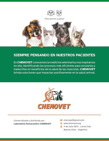 Chemovet, أقراص قابلة للمضغ للكلاب والقطط، مكمل غذائي لصحة الغدد الصماء، مرض السكري والتحكم في الوزن، 1 جرام، 30 قرصًا in Kuwait
