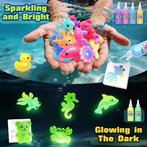 Magic Water Elf Toy Craft Kits, Aqua Fairy Water Gel DIY Squishies Squishy Maker Toddler Kids Toys for Girls Boys Toys Birthday Christmas Gifts, Art Supplies Arts and Crafts for Kids Ages 4-6 4-8 8-12 in Saudi Arabia