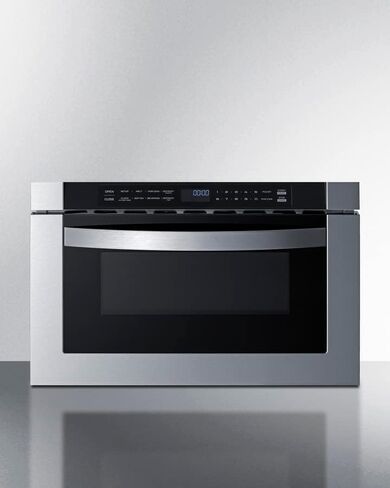 Summit 24" Built In Microwave, 1.2 cu.ft. Drawer Microwave, ADA Compliant, Black & Stainless Steel - MDR245SS (24 Inch) in Kuwait