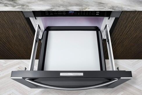 Summit 24" Built In Microwave, 1.2 cu.ft. Drawer Microwave, ADA Compliant, Black & Stainless Steel - MDR245SS (24 Inch) in Kuwait