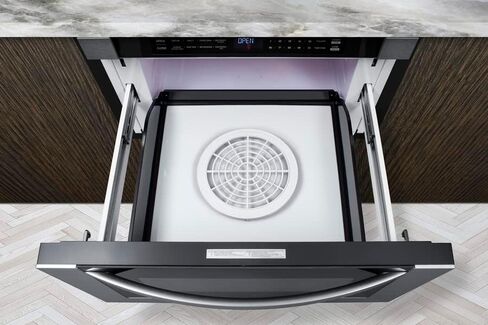 Summit 24" Built In Microwave, 1.2 cu.ft. Drawer Microwave, ADA Compliant, Black & Stainless Steel - MDR245SS (24 Inch) in Kuwait