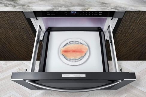 Summit 24" Built In Microwave, 1.2 cu.ft. Drawer Microwave, ADA Compliant, Black & Stainless Steel - MDR245SS (24 Inch) in Kuwait