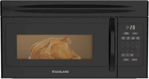 GASLAND 30 Inch Over-the-Range Microwave Oven, 1.7 Cu.Ft Over Stove Microwave, 1000W with 10 Power Levels, Sensor & One-Touch Cooking, 300 CFM Venting, LED Cooktop Light, Black Kitchen Microwave in Kuwait