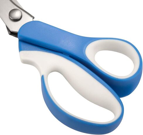 مجموعة مقصات Pinking (عبوة من قطعتين، حواف مسننة وصدفية) من Astrowinter - مقص متعرج للقماش والجلد والورق - مقص خياطة الخياطة باللون الوردي AW-002-E in Kuwait