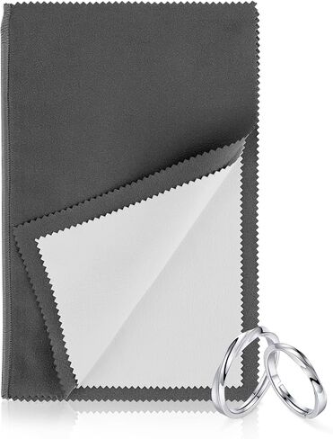 Silver Cleaning Cloth, 10" X 12" Jewelry Polishing Cloth, Four-Layer Silver Jewelry Cleaner for Gold, Silver, Diamond and Jewelry in Saudi Arabia