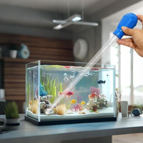 Extra Long Turkey Baster for Aquarium, 27.7 Inch Aquarium Coral Feeder, 50ml Aquarium Water Changer Siphon with 2 Pieces Extension Tubes for Fish Tank Cleaning in Saudi Arabia