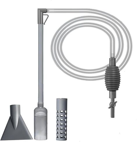 ZYFHOST Fish Tank Vacuum Gravel Cleaner, Aquarium Gravel Cleaner - Hand Siphon Pump as Fish Tank Hose Water Changer & Rock Cleaner & Sand Washing (5.6ft) in Saudi Arabia
