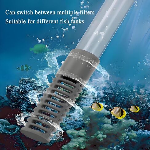 ZYFHOST Fish Tank Vacuum Gravel Cleaner, Aquarium Gravel Cleaner - Hand Siphon Pump as Fish Tank Hose Water Changer & Rock Cleaner & Sand Washing (5.6ft) in Saudi Arabia