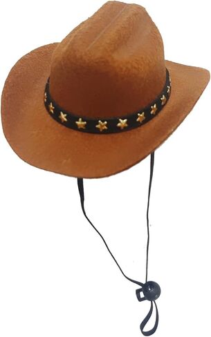 Halloween Adjustable Dog Cowboy Hat Funny Western Photo Prop for Small Pets in Saudi Arabia