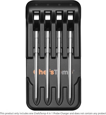 ChefsTemp 4-in-1 Charger for Wireless Probes(2nd-Gen Probe & Original Regular/Mini Probe) - Accessory for ProTemp S1(Only Included One Charger) in Saudi Arabia