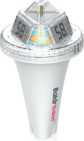 BaldrTherm Digital Floating Pool Thermometer, Anti-Fog Design with 360° Visibility, IPX7 Waterproof Water Temp Monitor for Swimming Pools, Hot Tubs, Ice Baths, Spas, Aquariums & Ponds in Saudi Arabia