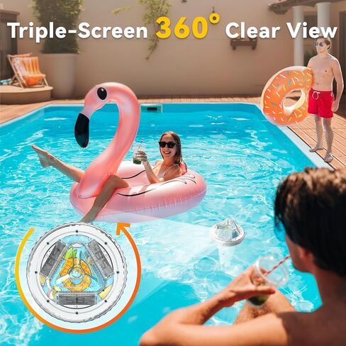 BaldrTherm Digital Floating Pool Thermometer, Anti-Fog Design with 360° Visibility, IPX7 Waterproof Water Temp Monitor for Swimming Pools, Hot Tubs, Ice Baths, Spas, Aquariums & Ponds in Saudi Arabia