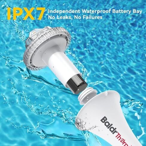 BaldrTherm Digital Floating Pool Thermometer, Anti-Fog Design with 360° Visibility, IPX7 Waterproof Water Temp Monitor for Swimming Pools, Hot Tubs, Ice Baths, Spas, Aquariums & Ponds in Saudi Arabia