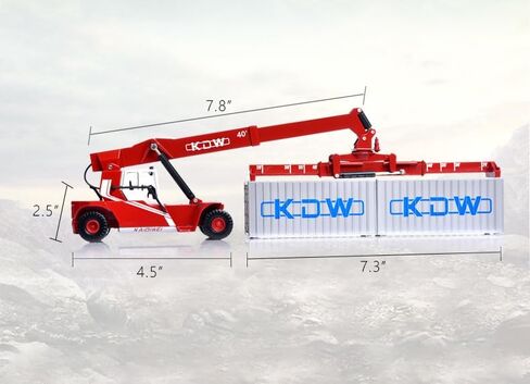 نموذج مكدس يصل إلى حاوية 1/50، لعبة مركبة هندسية مصغرة، مجموعة شاحنات البناء، محاكاة واقعية لهواة الجمع in Kuwait