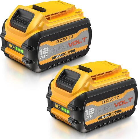 4 عبوات 8.0 أمبير بديلة لبطارية De Walt 20V Max، متوافقة مع بطاريات ليثيوم أيون De Walt 20 فولت، حزمة استبدال DCB200 DCB201 DCB204 DCB208 من سلسلة الأدوات الكهربائية مع مؤشر LED in Saudi Arabia