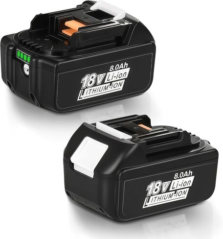 4 عبوات 8.0 أمبير بديلة لبطارية De Walt 20V Max، متوافقة مع بطاريات ليثيوم أيون De Walt 20 فولت، حزمة استبدال DCB200 DCB201 DCB204 DCB208 من سلسلة الأدوات الكهربائية مع مؤشر LED in Saudi Arabia