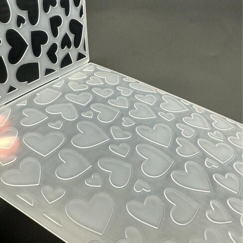 3D Plastic Embossing Folder Template Full Screen Love Texture 5x7 Inch for Card Making DIY Scrapbooking Paper Crafting Handmade Crafts Scrapbooking Arts Supplies Scrapbook Decor in Saudi Arabia