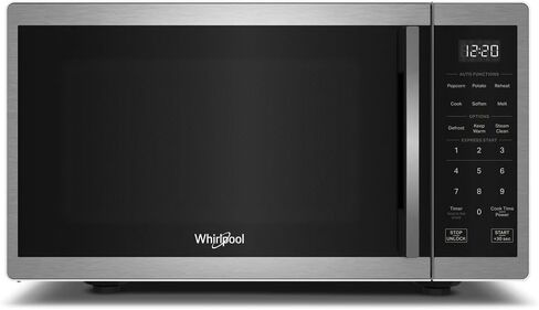 Whirlpool WMCS3019RB Countertop Microwave with Turntable 0.9 Cu. Ft, Steam Clean, 900 Watt Microwave, Black in Kuwait
