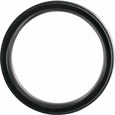 Sonia Jewels Black 8mm Coin-Edge Wedding Band Ring Comfort Fit Wood Inlay in Saudi Arabia