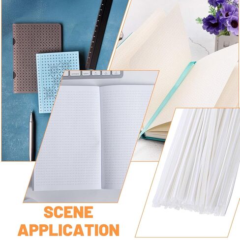 150PCS Thermal Binding Strips, 11.2 Inch Hot Melt Resin Glue Strips, 1mm Thick White Adhesive Tape for Book Binding Repair Machine, Document Fixing Craft Projects in Saudi Arabia