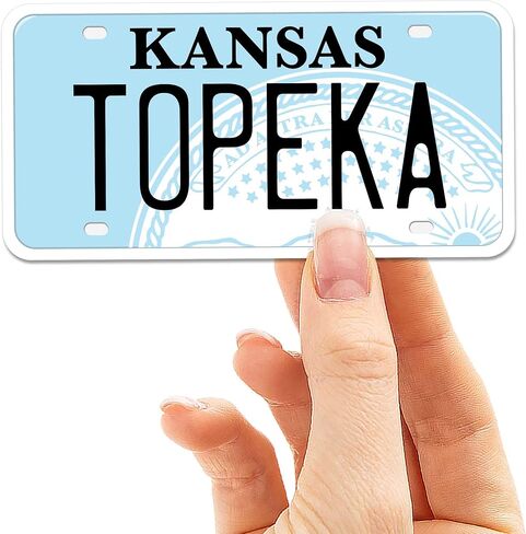 Kansas License Plate Sticker for Hydroflask Water Bottle - Choose Your KS City or Midwest Saying Decal for Laptop - Cute KC Gifts (Route 66) in Saudi Arabia