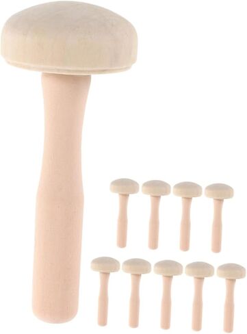 OSALADI 10pcs DIY Wood Engraving Kit Mushroom Printmaking Tools Baren Ink Roller Painting Supplies Educational Art for Boys and Girls and Adults in Saudi Arabia