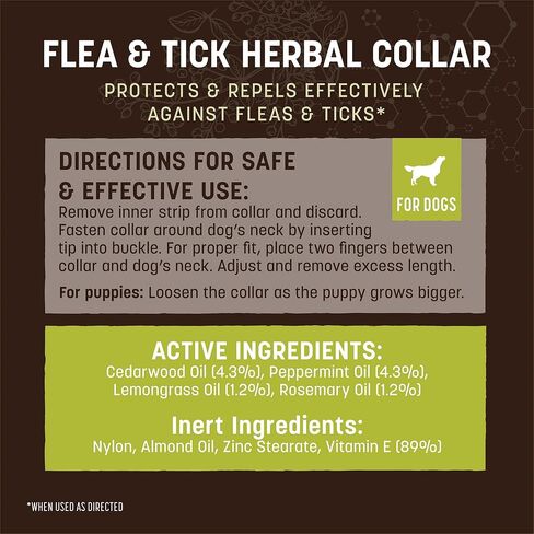 Earth Animal Apothecary Natural Flea & Tick - Herbal Collar for Small Dogs & Puppies - 1 Collar in Saudi Arabia