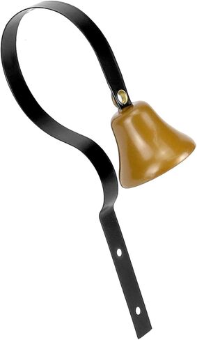 QWORK Shopkeepers Bell، 2 حزمة من جرس الباب الشفاف المثبت على الحائط، قطر 1.6 بوصة، جرس باب معدني لتدريب الكلاب، جرس باب قادم للعملاء، جرس باب مضاد للسرقة لتنبيه الخدمة، تدريب الحيوانات الأليفة in Kuwait