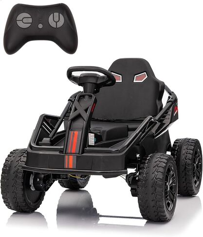 Garvee 24V Kids Power 4 Wheels، 200W 4x4 Ride On Toy للأطفال الكبار، عربة الذهاب الكهربائية، مقعد 16 بوصة قابل للتعديل، 4 ممتصات للصدمات، عجلات مقاومة للاهتراء، موسيقى، 4 عجلات ATV للأولاد والبنات in Kuwait