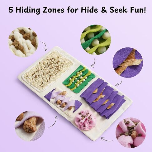 Nocciola Dog Snuffle Toy, Blueberry Cake Snuffle Mat for Puppies Puzzle Puppy Toy with Crinkle, Hide and Seek Interactive Enrichment Toys for Small Medium Dogs, Dog Gift Birthday Cake Toy in Saudi Arabia