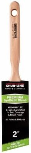 فرشاة طلاء بزاوية احترافية من مزيج اصطناعي مقاس 2 بوصة من Shur-Line بمقبض خشبي - كمية (1) in Kuwait
