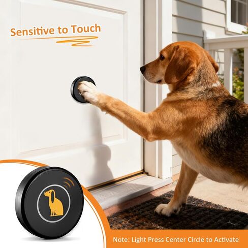 Ownpets Smart Dog Door Bell, Wireless Doorbell for Potty Training to Go Outside,1000Feet Range, Waterproof Touch Button, 55 Melodies in Saudi Arabia