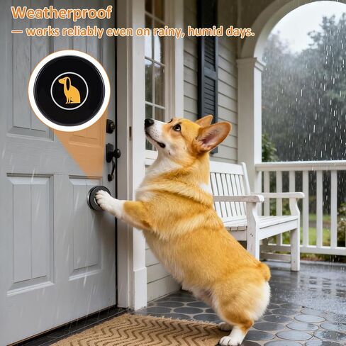 Ownpets Smart Dog Door Bell, Wireless Doorbell for Potty Training to Go Outside,1000Feet Range, Waterproof Touch Button, 55 Melodies in Saudi Arabia