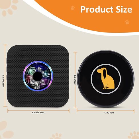 Ownpets Smart Dog Door Bell, Wireless Doorbell for Potty Training to Go Outside,1000Feet Range, Waterproof Touch Button, 55 Melodies in Saudi Arabia