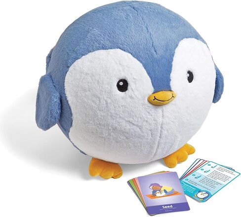 hand2mind Penguin BubblePlush Yoga Ball Buddy، كرة اليوغا للأطفال، ركن مهدئ للعناصر، معدات تمارين الأطفال، ألعاب العلاج المهني، الألعاب الحسية، اللعب النشط للأعمار من 3 سنوات فما فوق in Kuwait