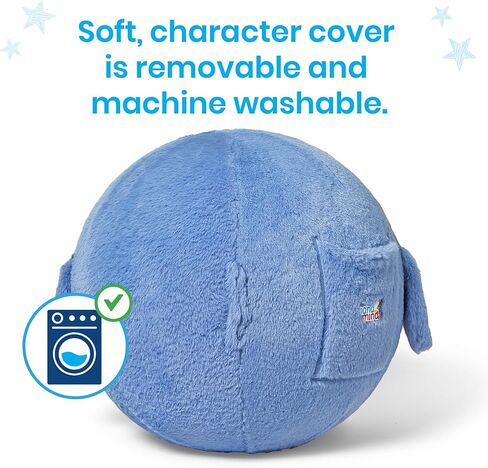hand2mind Penguin BubblePlush Yoga Ball Buddy، كرة اليوغا للأطفال، ركن مهدئ للعناصر، معدات تمارين الأطفال، ألعاب العلاج المهني، الألعاب الحسية، اللعب النشط للأعمار من 3 سنوات فما فوق in Kuwait