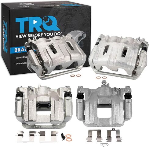 TRQ Brake Caliper Set Compatible with 2011-2017 Honda Odyssey in Saudi Arabia