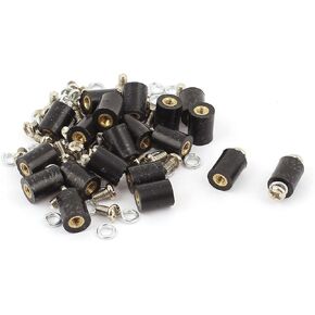uxcell 20pcs M3 Brass Insert Thread 8x10mm Insulated Standoff for Motherboard