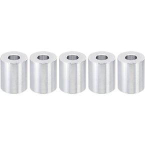 PATIKIL M8 Aluminum Spacers, 5Pcs Metal Spacer Aluminum 8.2mm ID x 16mm OD x 30mm L Aluminum Spacer Screw Standoff Round for 5/16" or M8 Screw Bolts