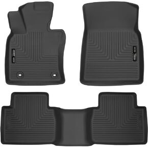 Husky Liners — X-ACT Contour Floor Liners | Fits 2018-2024 Toyota Camry, (Excludes Hybrid Models) Front & 2nd Row Liners - Black - 3 pcs. | 52831 & 52841