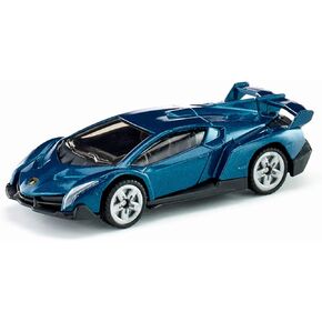 Siku 1485, Lamborghini Veneno, Metal/Plastic, Toy car for Children, Dark Blue, Rubber Tyres
