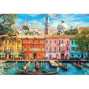 Buffalo Games - A Day in Venice - 1500 Piece Jigsaw Puzzle for Adults Challenging Puzzle Perfect for Game Nights - Finished Size 31.50 x 23.50