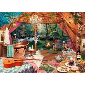 Ravensburger Cozy Glamping Puzzle - 500-Piece Large Format Jigsaw | Perfect Interlocking Fit | Vibrant and Glare-Free | Ideal for All Ages | from The Bestselling Puzzle Brand Worldwide
