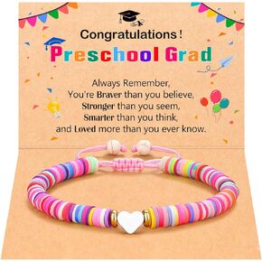 PINKDODO Kindergarten Preschool Graduation Gifts for Girls Class of 2024 Bracelet Kindergarten Pre K Graduation for Daughter Granddaughter Niece
