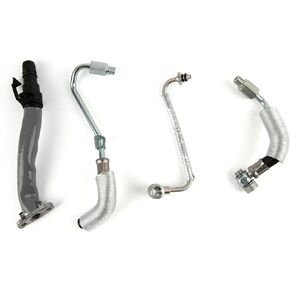 Baxzl 4Pcs Turbo Oil Return Drain & Oil Feed Pipe Kit for Chevy Chevrolet Sonic Cruze Trax 2011-2021 Cruze Limited 2016 Buick Encore 2013-2021 1.4L L4 Replace 55587854 55592600 55567067 55568031